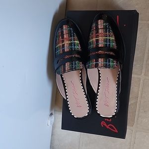 Betsey Johnson Rainbow Sparkle Loafers